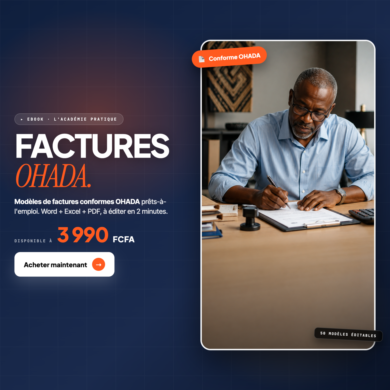 Modèles de factures, devis et bons OHADA