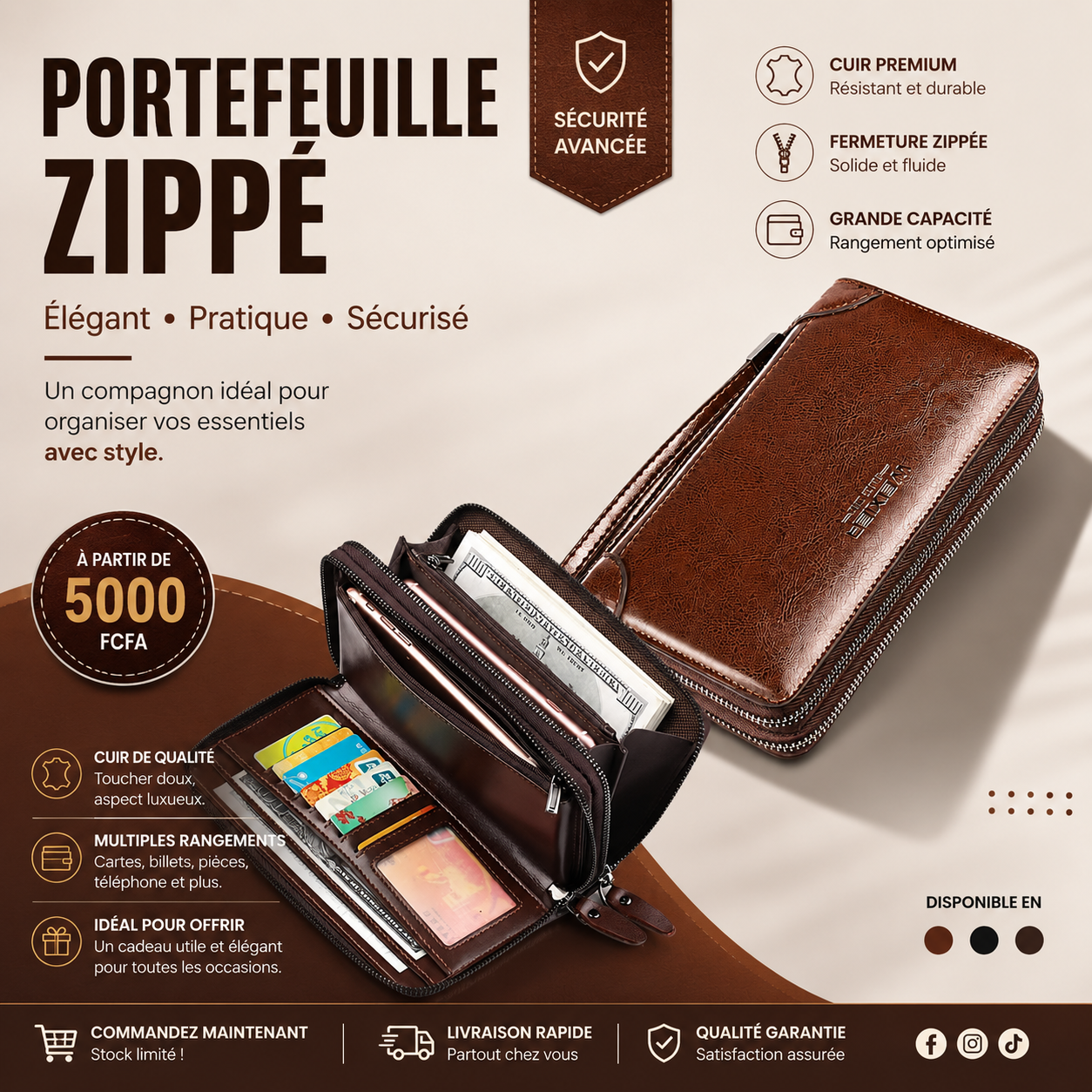 L'élégance qui protège vos essentiels