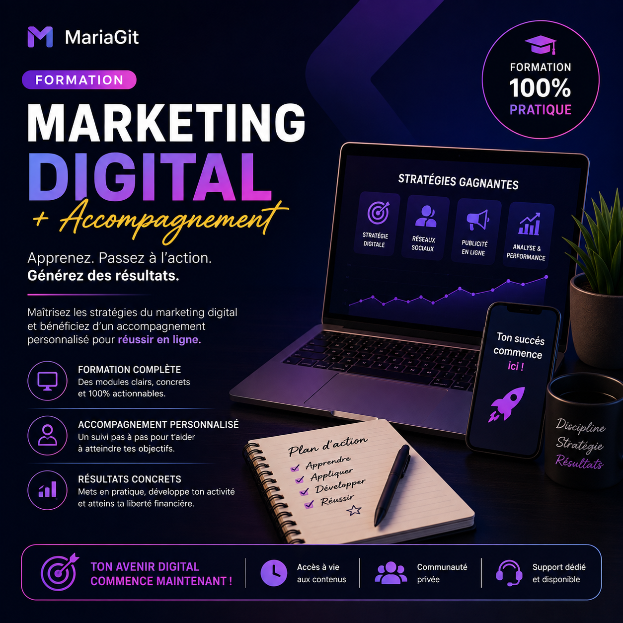 Formation Marketing Digital + Accompagnement