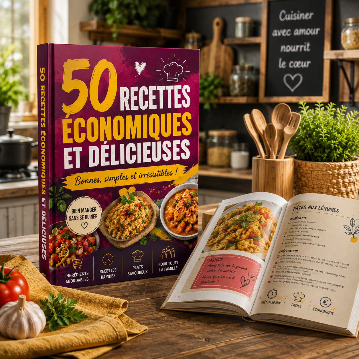 50 recettes économique et délicieuses
